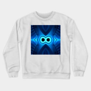 Stainless steel sinks in futuristic patterns gunmetal blue EIGHT Crewneck Sweatshirt